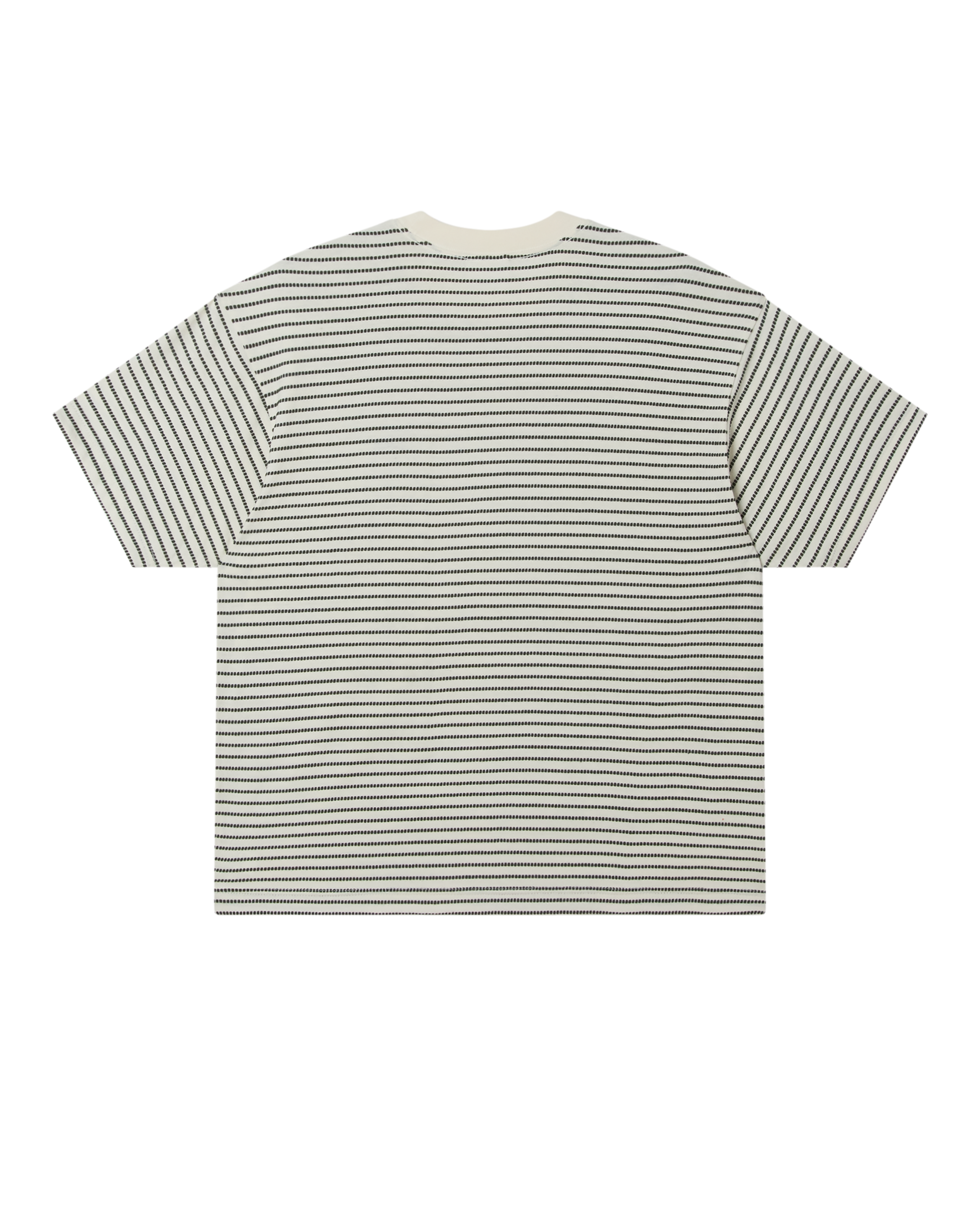 Obey Edwin Tee Cream Multi T-Shirt Herren Oversized beige Streifen